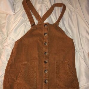 Corduroy overall dress